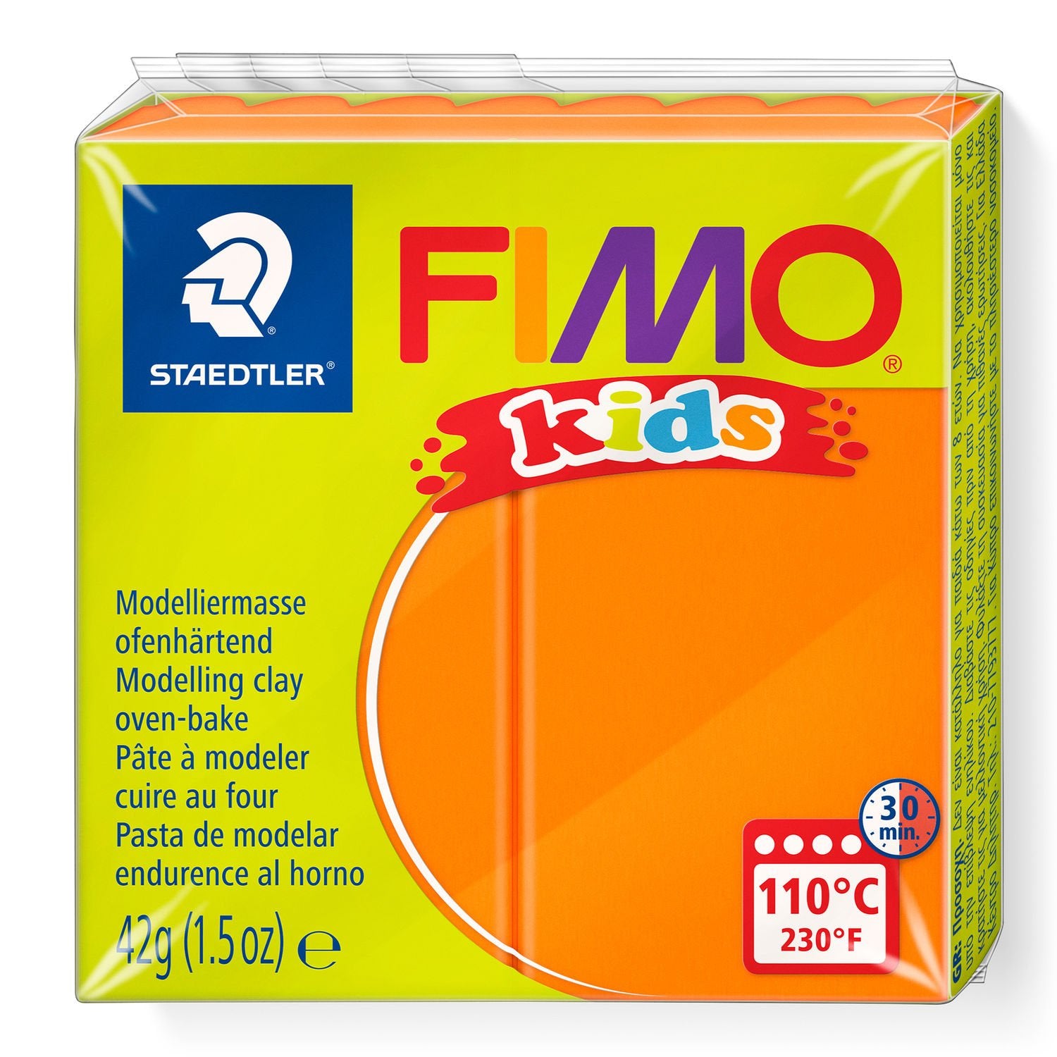 Staedtler Modelliermasse (ofenhärtend), Orange, 42 g, 1 Stk.