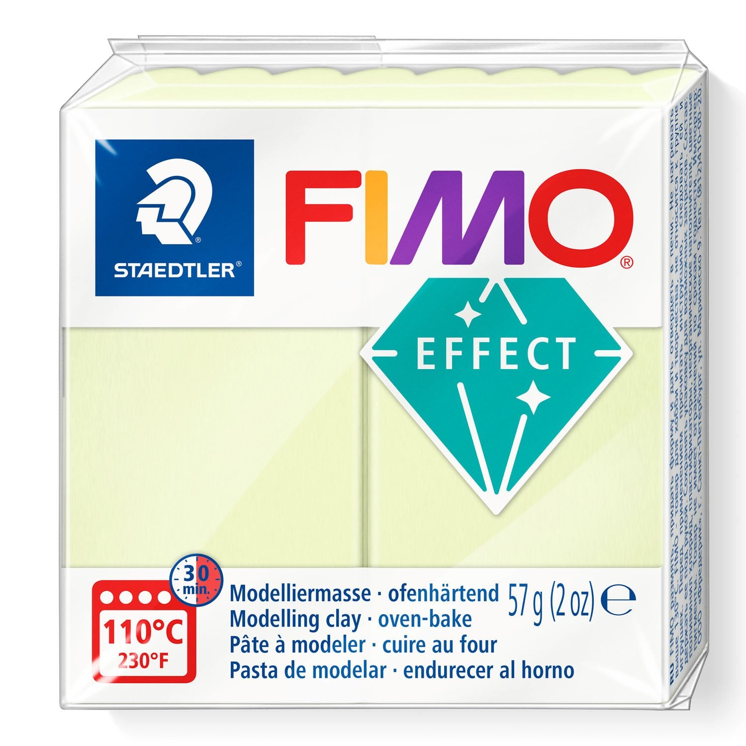 Staedtler Modelliermasse, Pastell-Vanille, ofenhärtend (110 °C, 30 min), 57 g, 1 Stk.