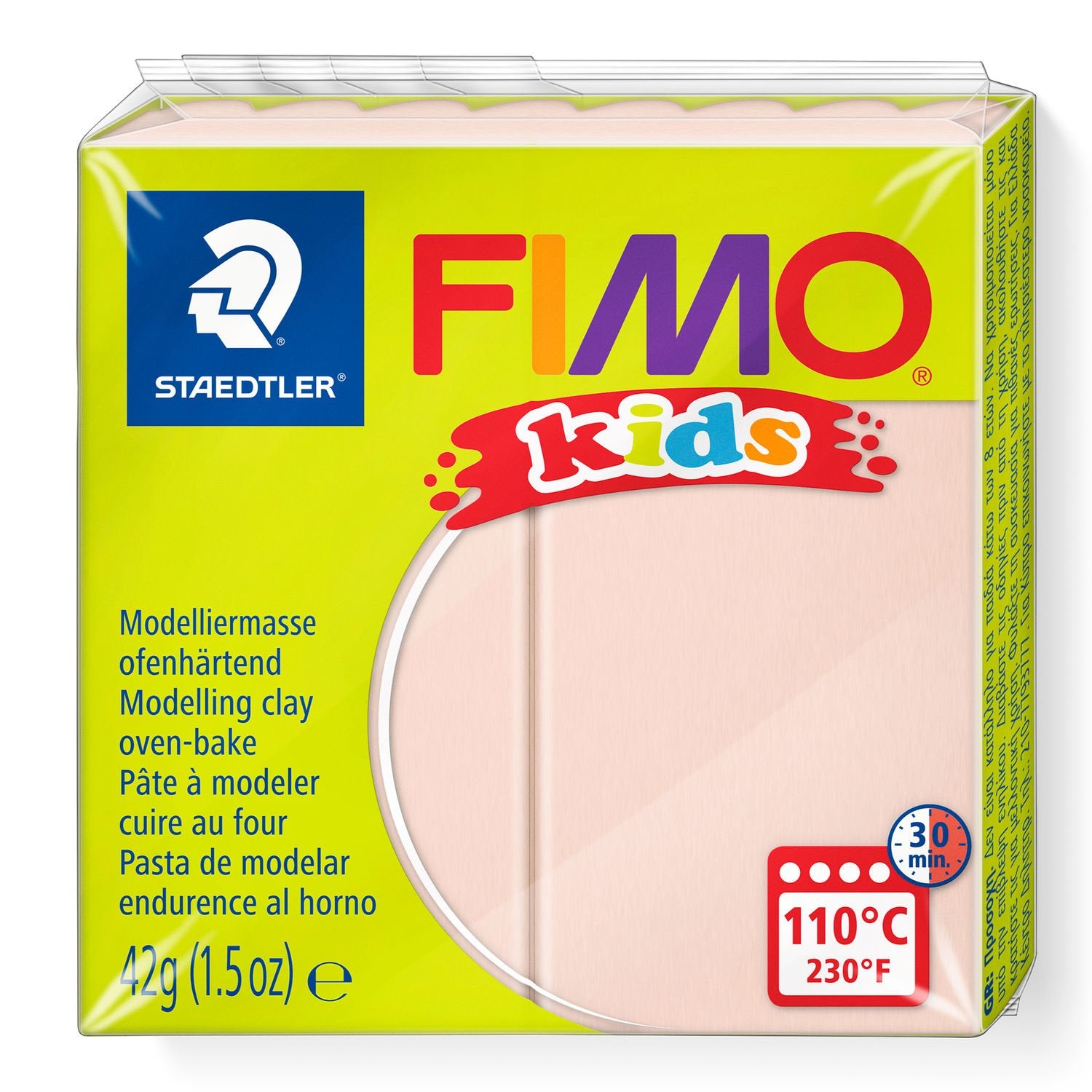Staedtler Modelliermasse (ofenhärtend, 110 °C, 30 min), Pink, 42 g, 1 Stk., CE, 8030-43