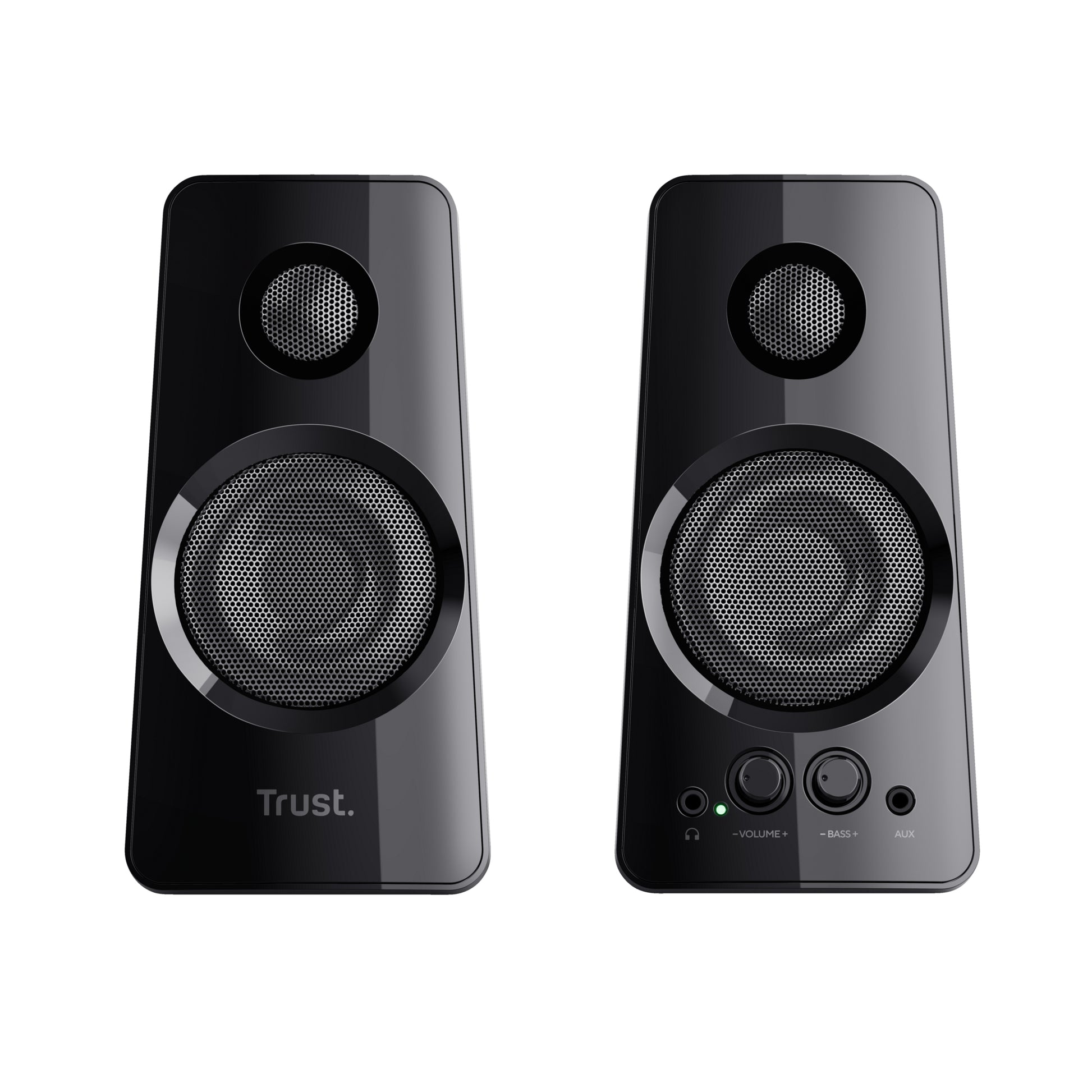 Trust Tytan, Paar – PC-Lautsprecher-Set – 2.0, 18 W, 3,5 mm Klinke, USB, Schwarz