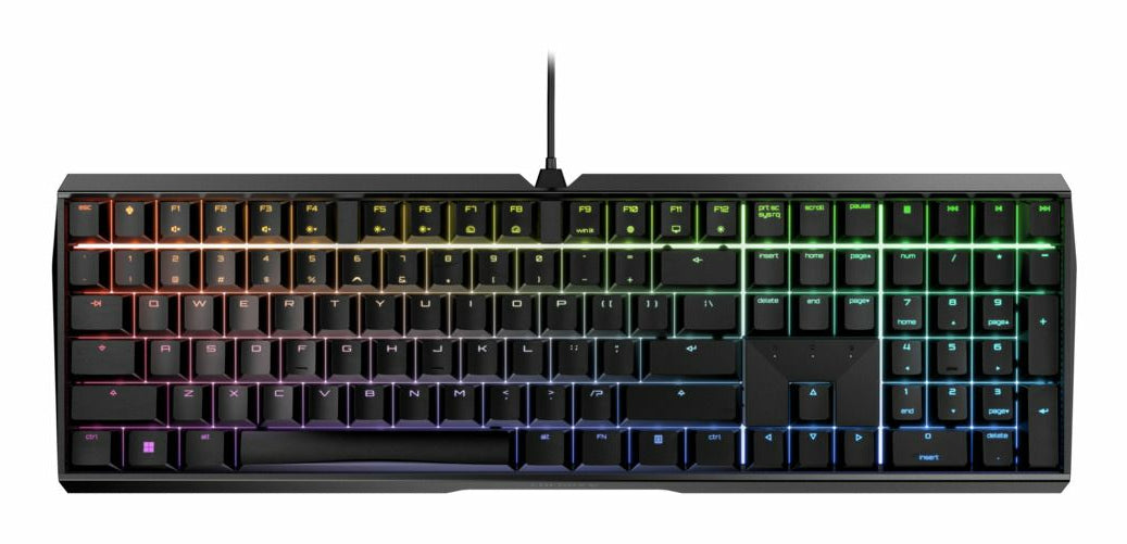 CHERRY MX Board 3.0S – Gaming-Tastatur – Mechanisch (Cherry MX Red) – USB-A kabelgebunden – Schwarz