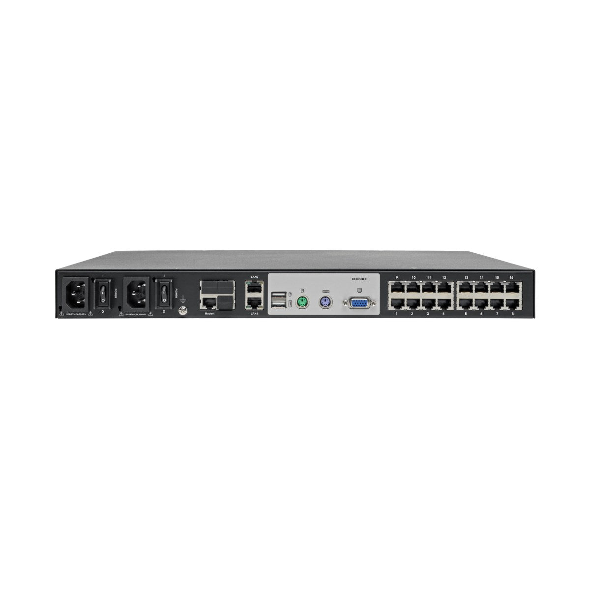 Tripp Lite B064-016-01-IPG – 16-Port VGA KVM-Switch – 1920 × 1200/60 Hz, Audio, Rack 1U