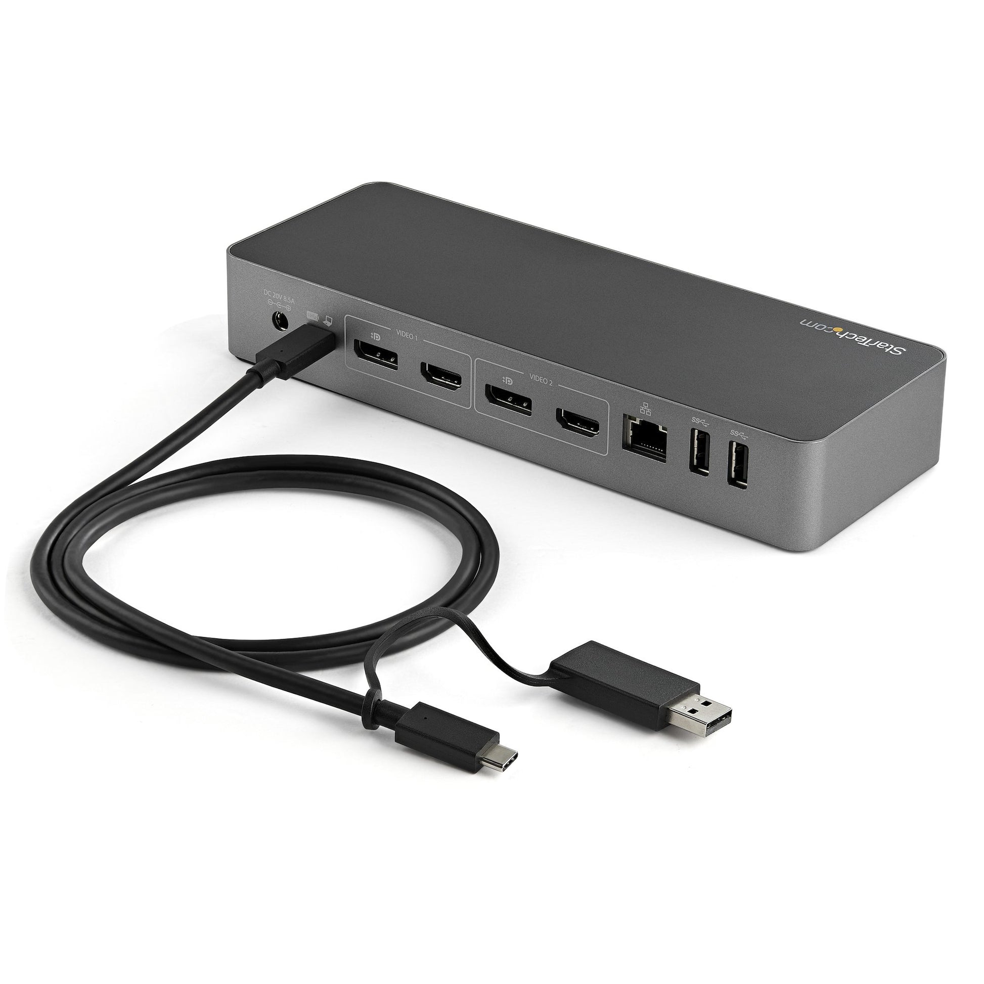 StarTech.com USB-C auf USB-C Kabel mit USB-A Adapter – USB 3.2 Gen 2 (10 Gbit/s) – 1 m – PD 100 W – 8K/60