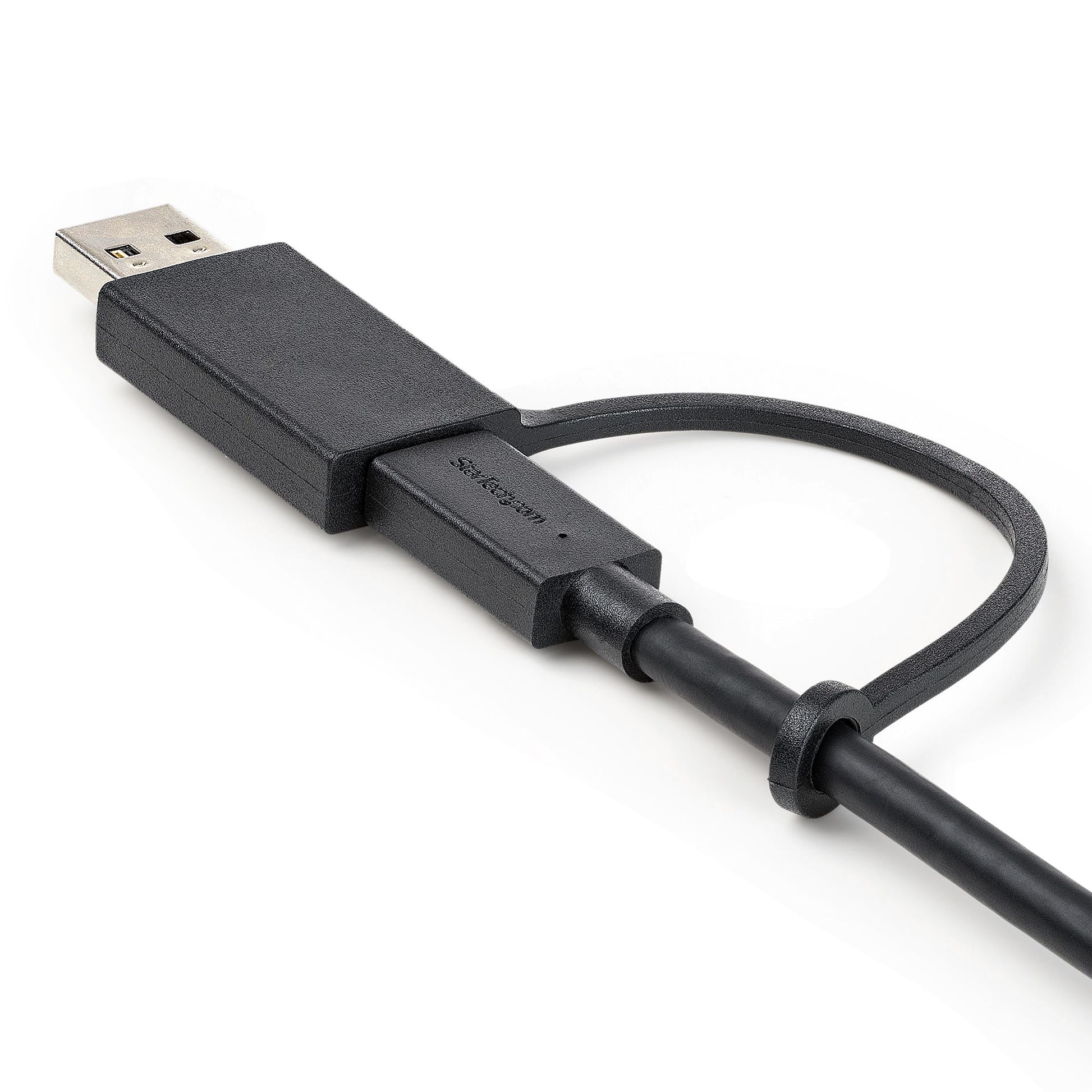 StarTech.com USB-C auf USB-C Kabel mit USB-A Adapter – USB 3.2 Gen 2 (10 Gbit/s) – 1 m – PD 100 W – 8K/60