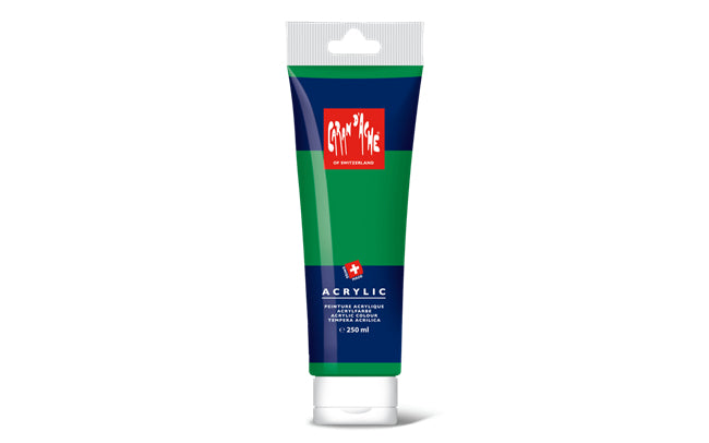 Caran d-Ache Caran d'Ache – Acrylfarbe – Grasgrün, 250 ml