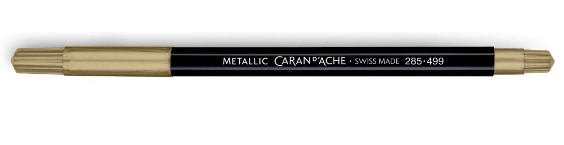 Caran d-Ache Caran d'Ache Fancolor Faserschreiber Metallic – Rundspitze, Gold, für dunkles Papier