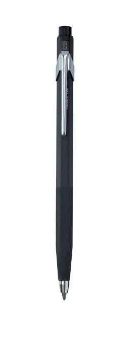 Caran d-Ache Fixpencil Fallminenstift – 2,0 mm – Metall – Schwarz – mit Spitzer – 1er-Pack