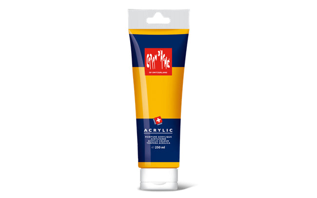 Caran d-Ache Caran d'Ache – Acrylfarbe – Orange, 250 ml, für Leinwand, Stoff & Papier