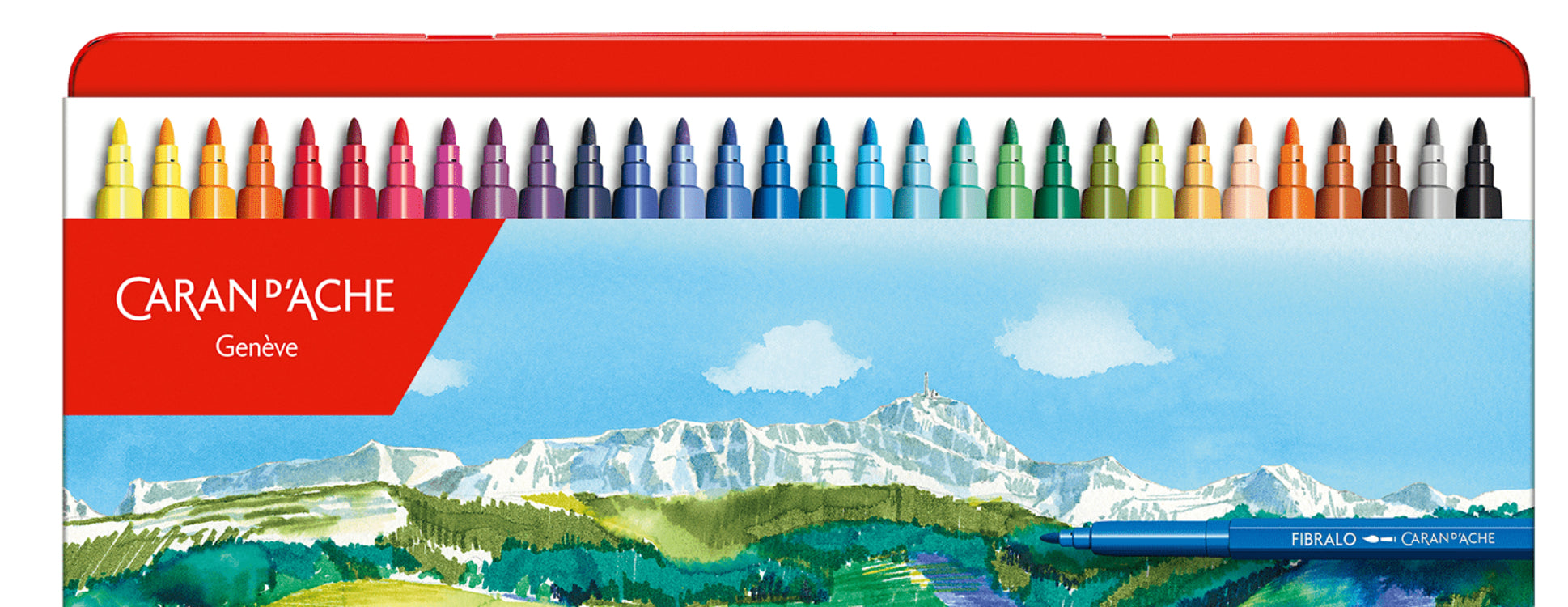 Caran d-Ache Caran d'Ache – Filzstifte Fibralo, Strichbreite 2,8 mm, auswaschbar, 1 Stk.