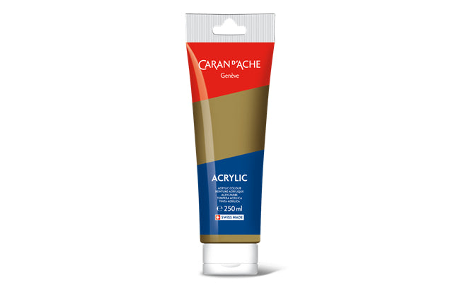 Caran d-Ache Caran d'Ache – Acrylfarbe – Gold, 250 ml