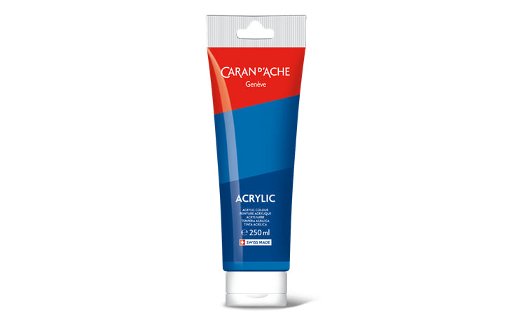 Caran d-Ache Caran d'Ache – Acrylfarbe – Cyan, 250 ml