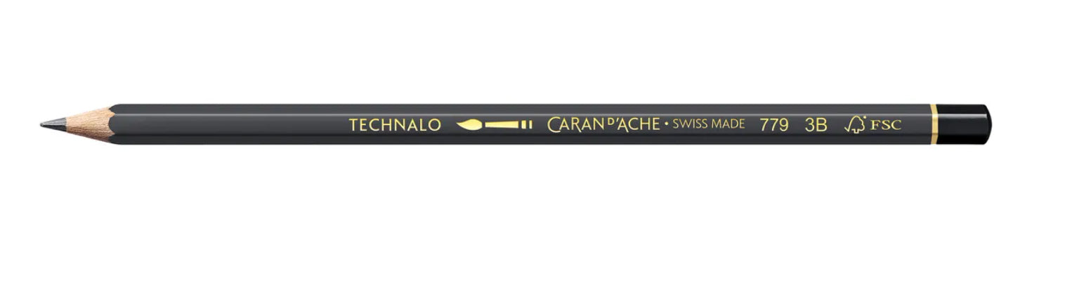 Caran d-Ache Caran d’Ache Technalo Bleistift 3B, Hexagonal, Jumbo
