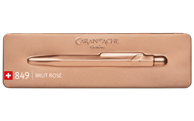 Caran d-Ache Kugelschreiber – Brut Rosé, Seidenmatt, Aluminium