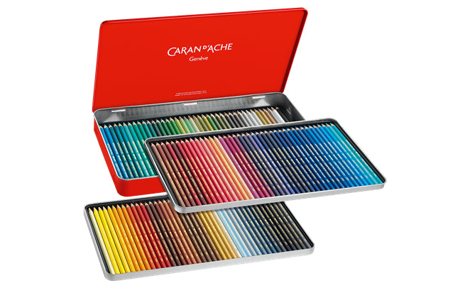Caran d-Ache Caran d'Ache Aquarellfarbstifte Supracolor Soft – 120 Farben, im Metalletui, Ø 3,8 mm, FSC