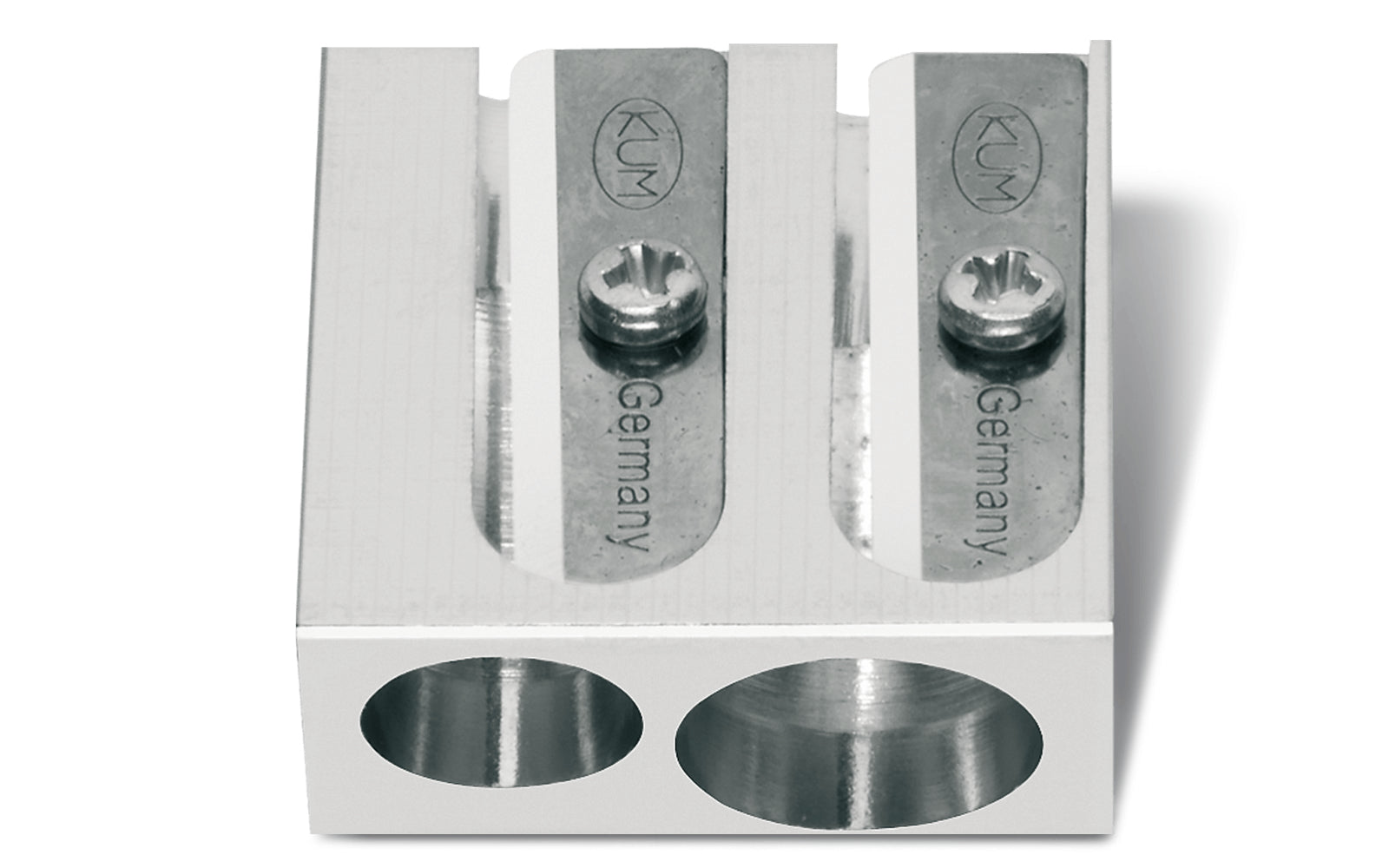 Caran d-Ache 476.002 Doppelspitzer – für Stifte in Standard- oder Jumbogrösse – Magnesium – silber