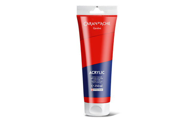Caran d-Ache Caran d'Ache – Acrylfarbe – Scharlachrot, 250 ml