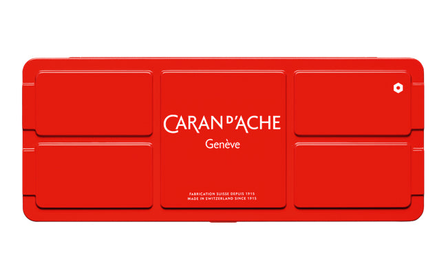 Caran d-Ache Caran d'Ache – Deckfarbkasten – 7 Farben, inklusive Deckweiss, mit Pinsel