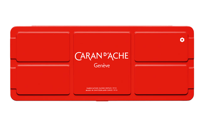 Caran d-Ache Caran d'Ache – Studio – Gouache – Set – 14 Farben, inklusive Deckweiss, mit Pinsel