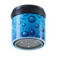 NEOPERL Armaturenbelüfter – 5 l/min, Kunststoff, für M22x1/M24x1, Schwarz/Blau