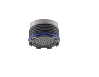 NEOPERL Armaturenanschluss CACHÉ HONEYCOMB PCA – 1,4 cm, Kunststoff, 7 l/min, Grau, 5er-Set