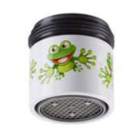 Neoperl Strahlregler PCA Frog – 5 l/min, Kunststoff, für M22x1/M24x1, Schwarz/Grün/Weiss