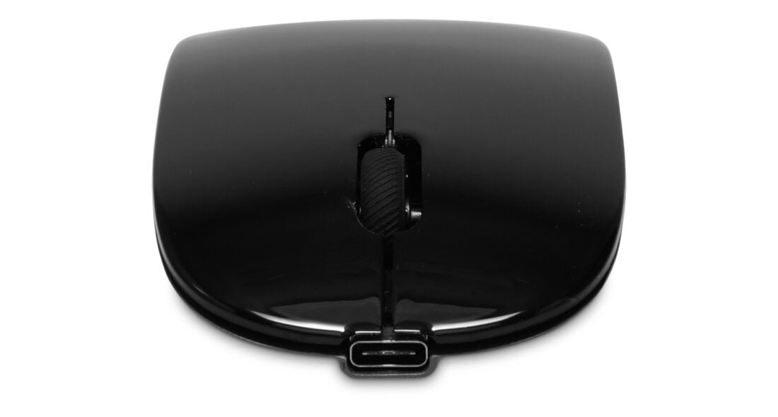 LMP Master Business-Maus – kabellos, USB-C, 1'600 dpi, 2 Tasten, beidhändig, wiederaufladbar, schwarz