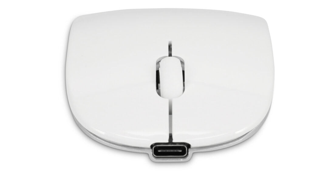 LMP Master Maus Kabellos (Bluetooth), 1600 DPI, Beidhändig, Weiss