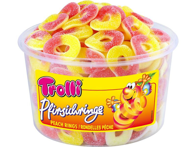 Trolli Pfirsichringe Fruchtgummi – 1,2 kg