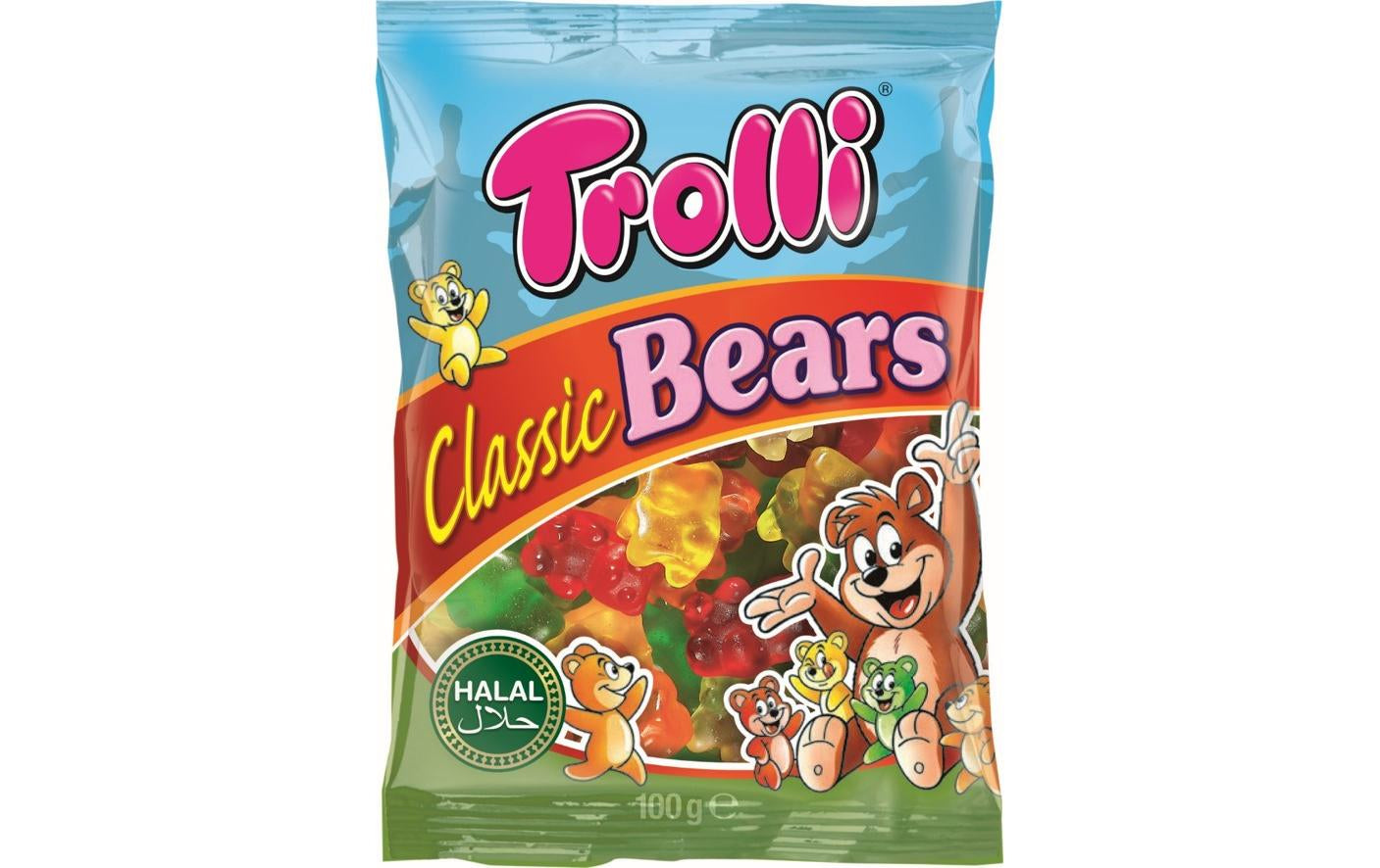 Trolli Halal Classic Bears Gummibärchen – Früchte – 100 g