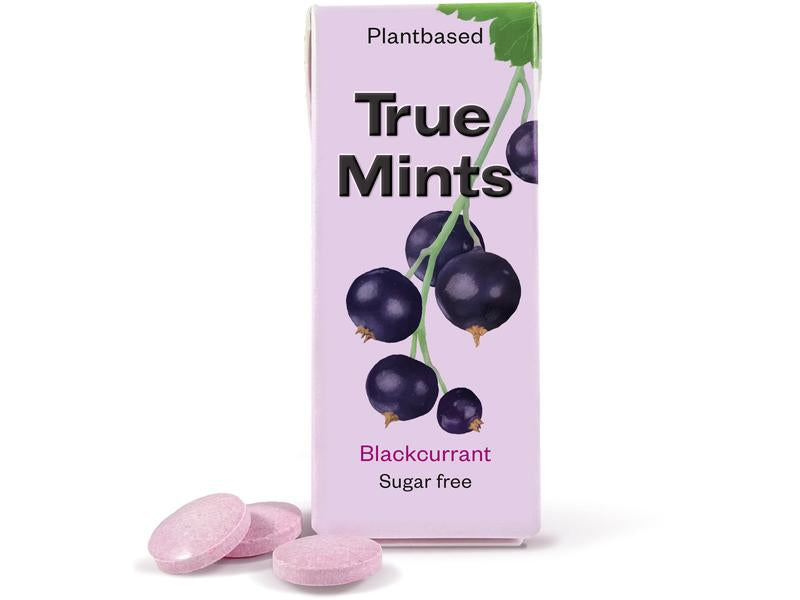 True Gum True Mints – Schwarze Johannisbeere, zuckerfrei, vegan – 13 g
