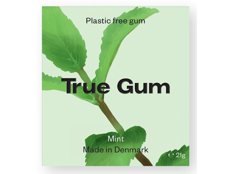 True Gum Kaugummi – Minze, zuckerfrei, vegan – 21 g