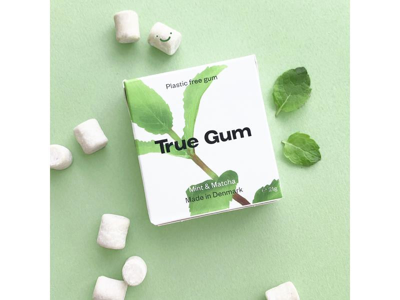 True Gum Kaugummi – Minze, zuckerfrei, vegan – 21 g