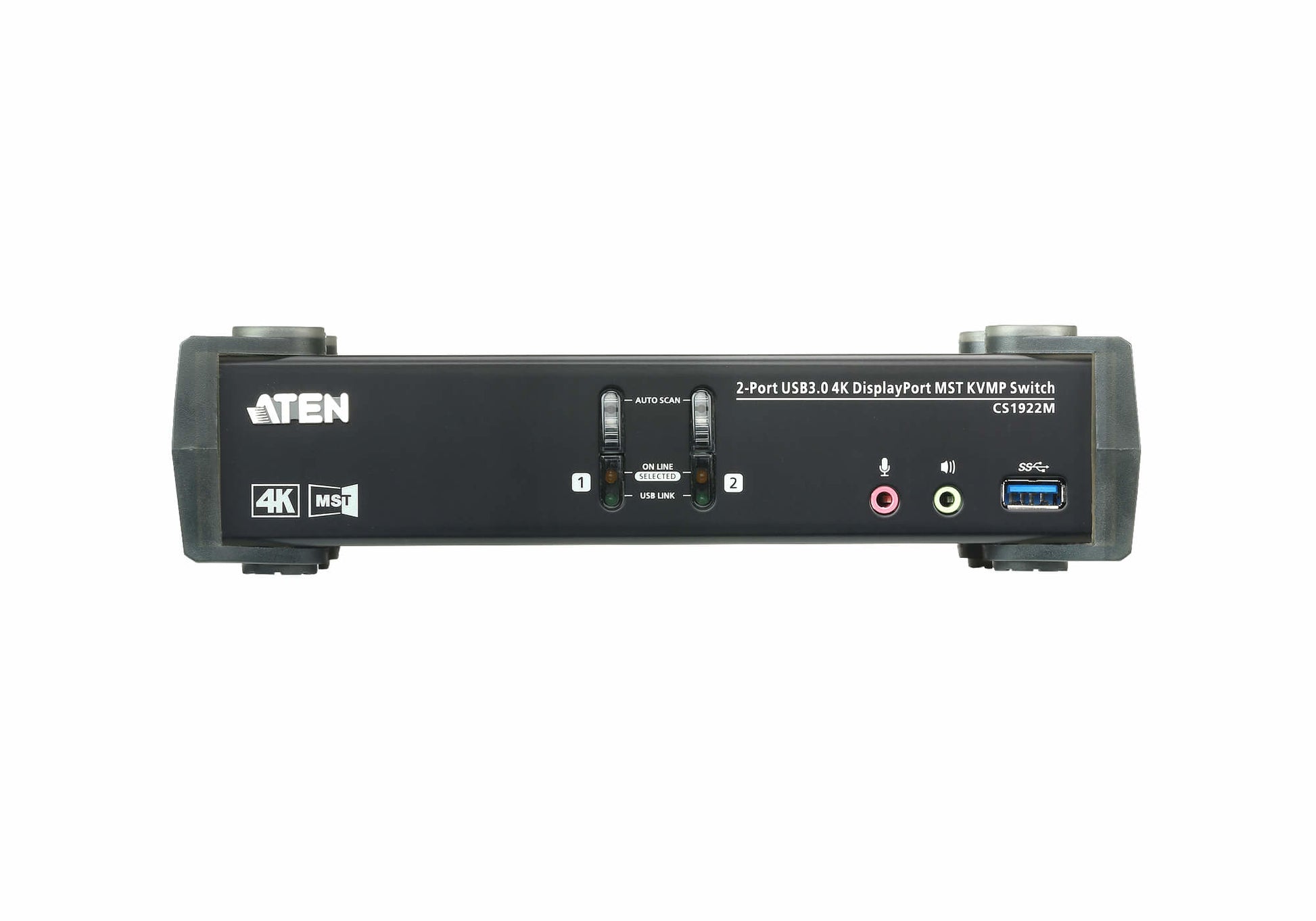 ATEN KVM-Switch 2×1, USB 3.2 Gen 1/DisplayPort, 4K (3840 × 2160), MST