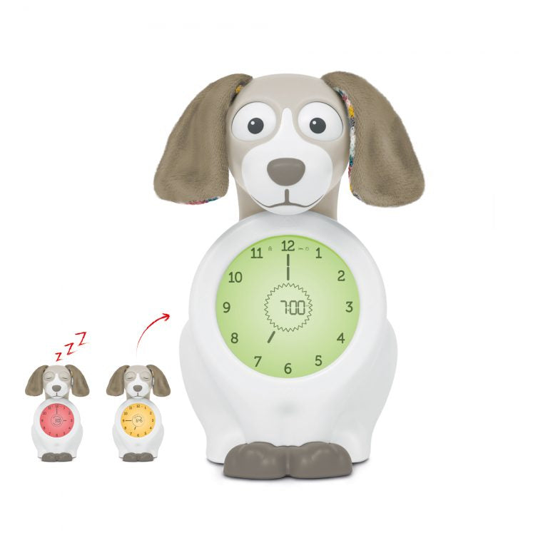 ZAZU Schlaftrainer – Kinder, Nachtlicht, USB, 14 × 20 × 12 cm, weiss/taupe