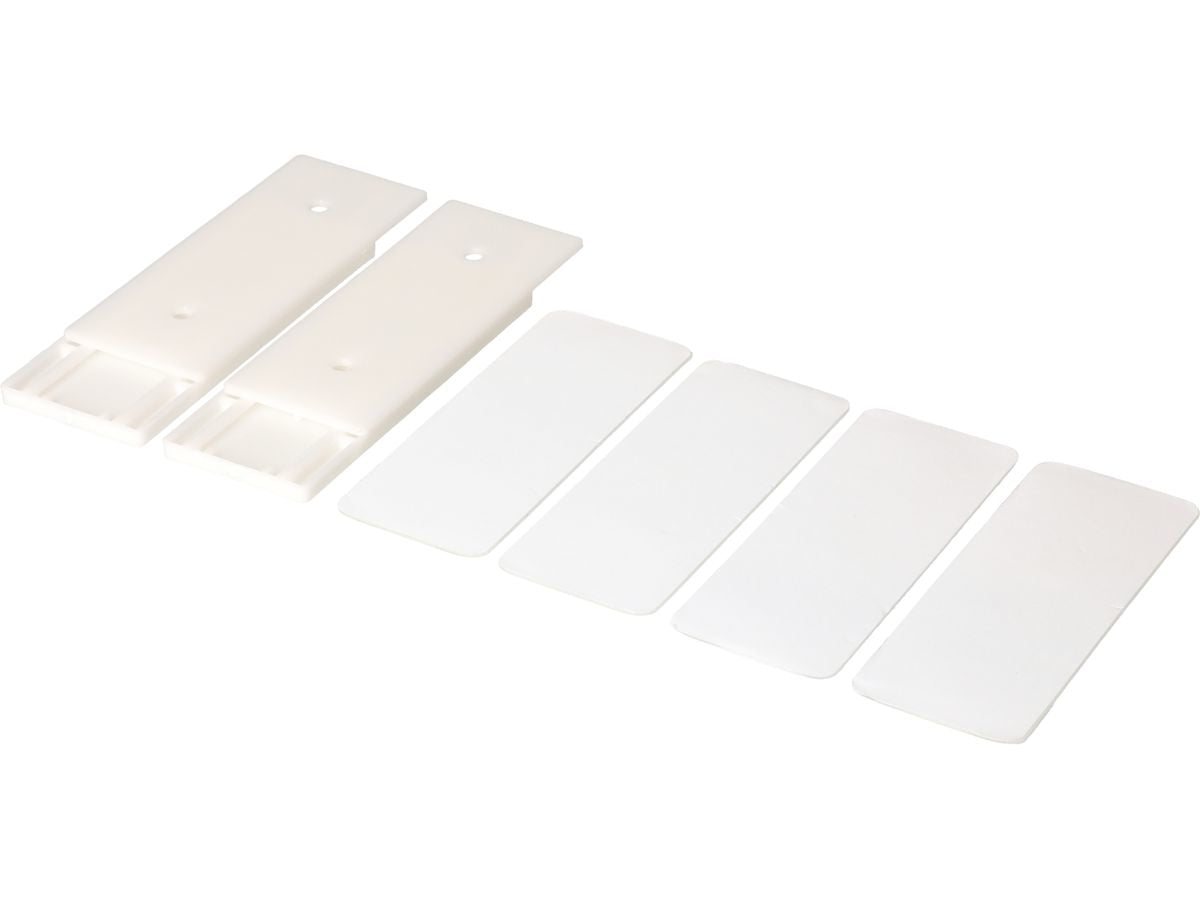Max Hauri AG Max Hauri Slide Strip – Universalhalterung, weiss, 2 Stück