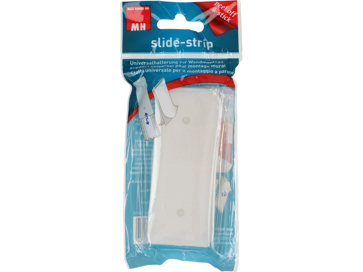 Max Hauri AG Max Hauri Slide Strip – Universalhalterung, weiss, 2 Stück