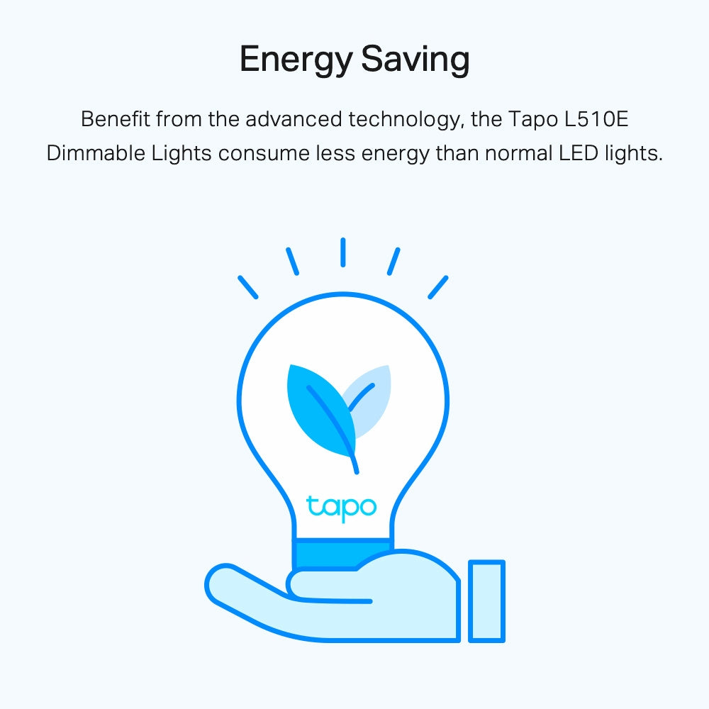 TP-Link Tapo L510E – Lampe, 2700 K, 806 lm, WLAN, 2er-Set
