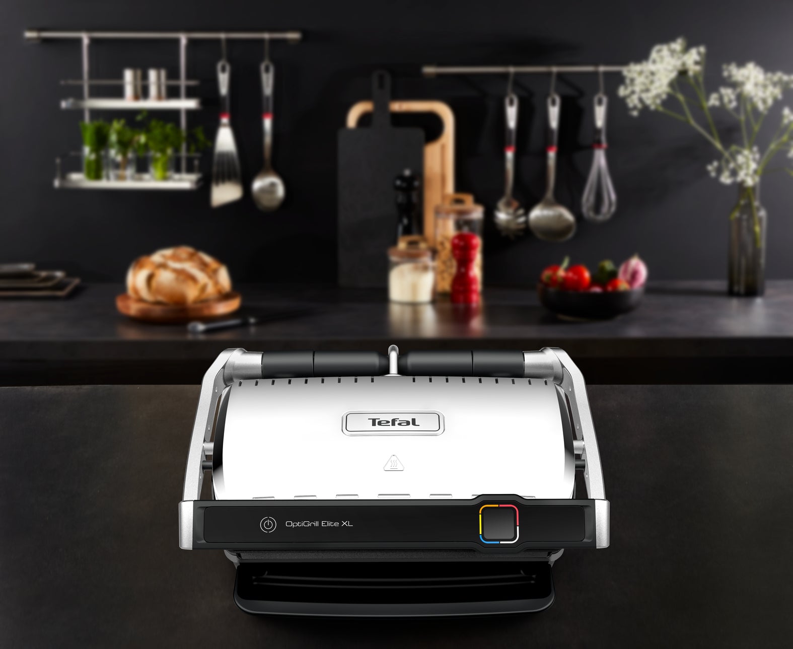 Tefal Kontaktgrill OptiGrill Elite XL – 800 cm², 2200 W, 6 Personen – Edelstahl