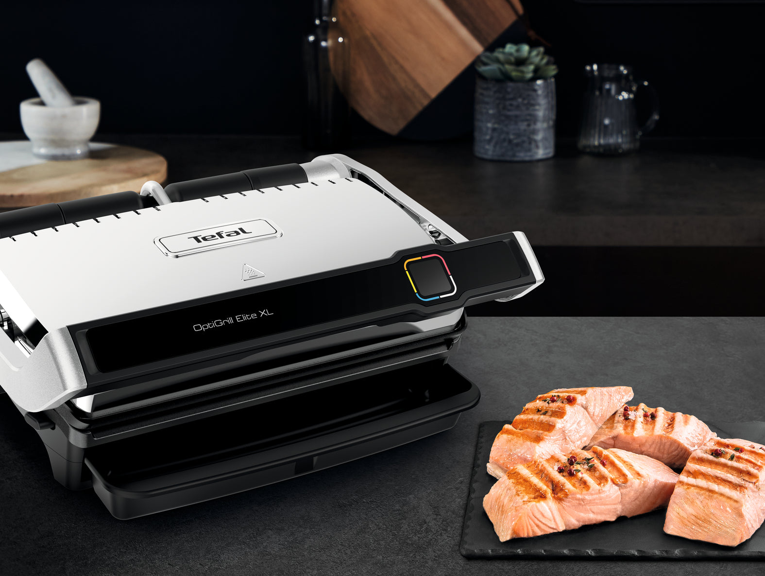 Tefal Kontaktgrill OptiGrill Elite XL – 800 cm², 2200 W, 6 Personen – Edelstahl