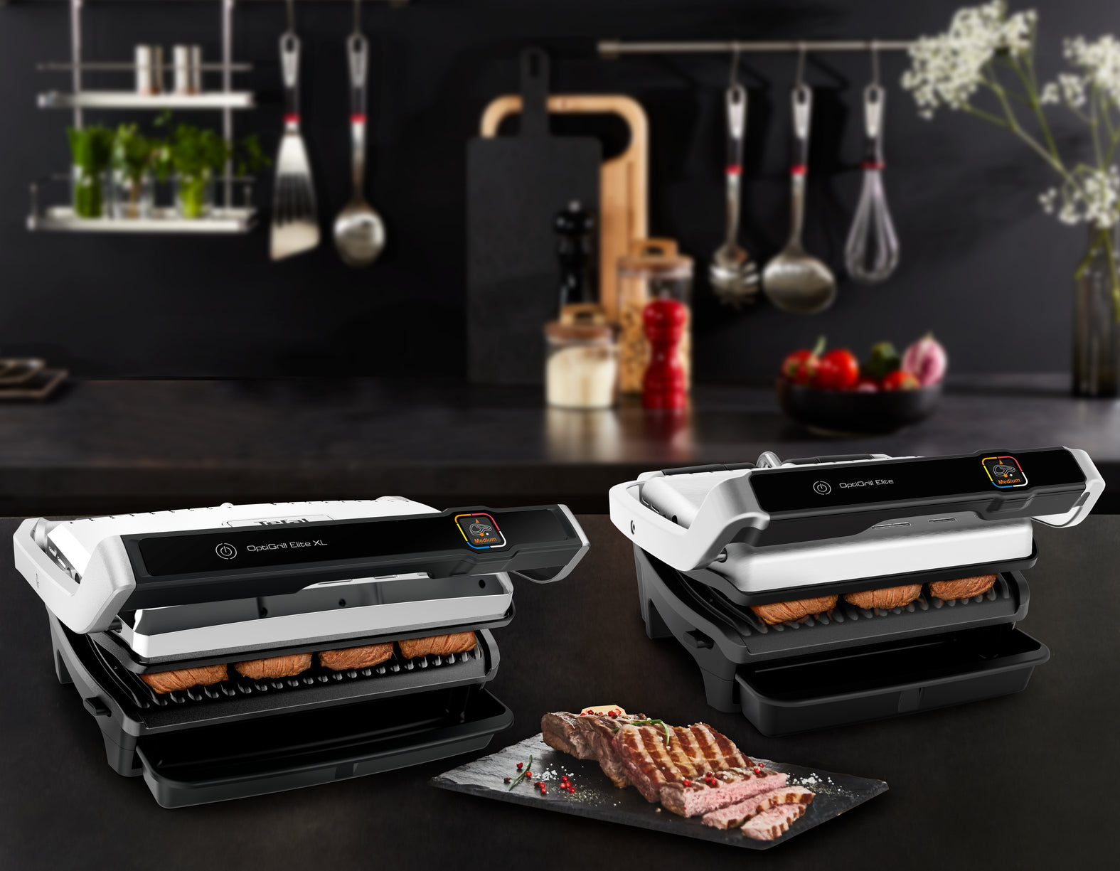 Tefal Kontaktgrill OptiGrill Elite XL – 800 cm², 2200 W, 6 Personen – Edelstahl