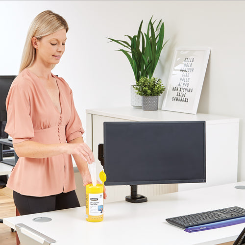 Fellowes Bildschirm-Reinigungstücher 9970311 – für LCD/TFT/Plasma – 100 Stk.