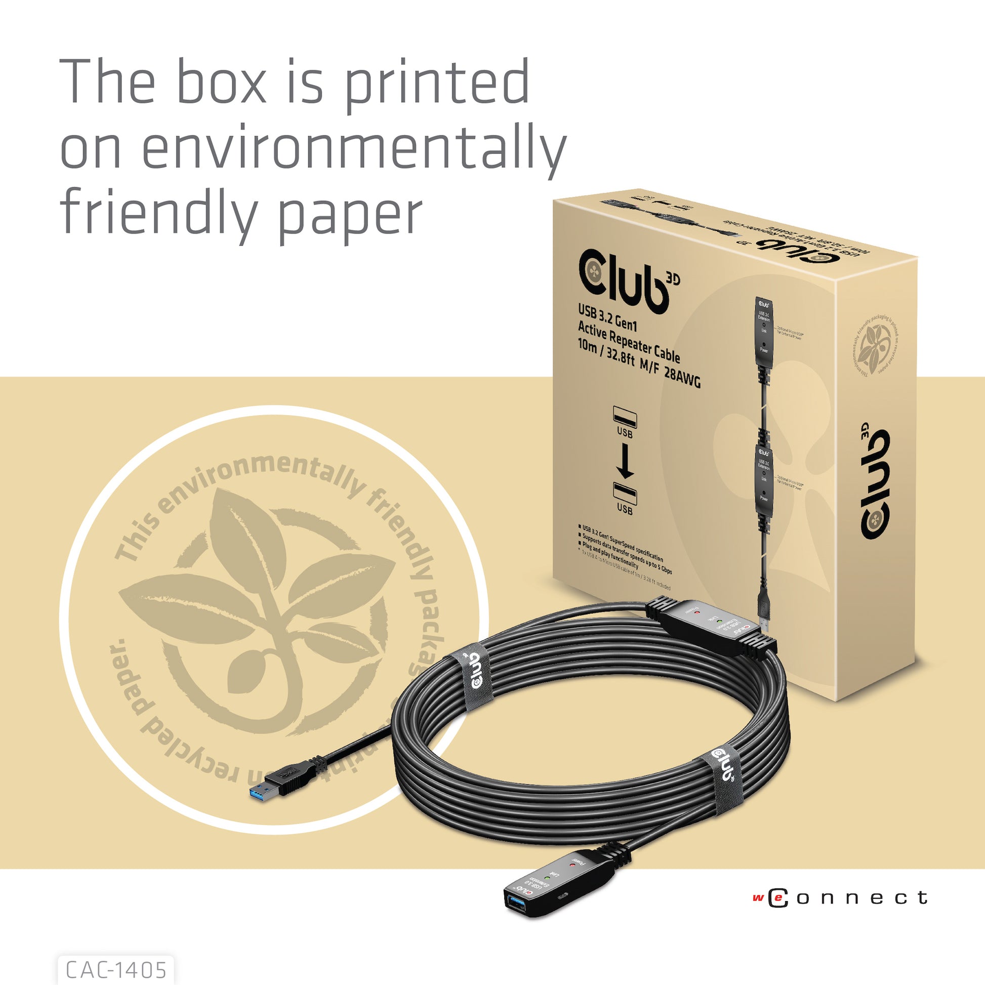 CLUB3D Club 3D – USB-Kabel, USB-A zu USB-A, 10 m, USB 3