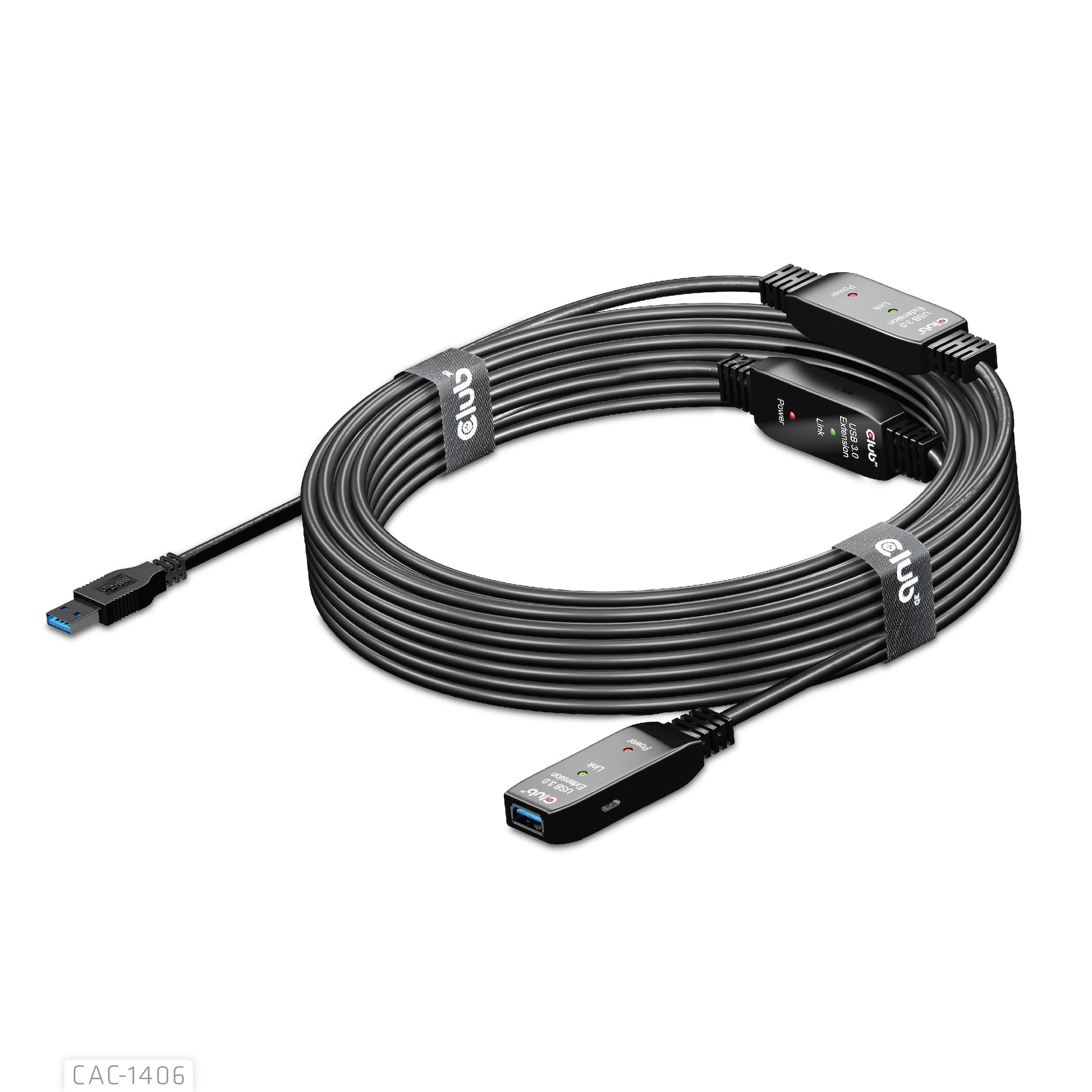 CLUB3D Club 3D – USB-Kabel, USB-A zu USB-A, 15 m, USB 3