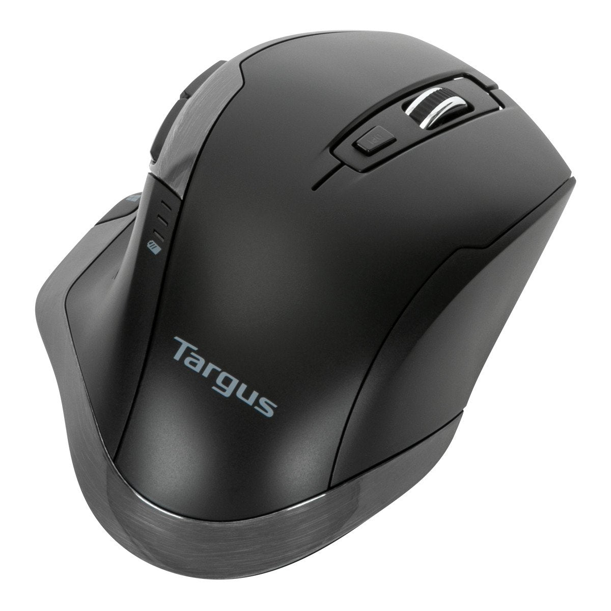 Targus Ergonomische BlueTrace Maus – Kabellos (2,4 GHz), 1600 DPI, Rechtshänder, Schwarz