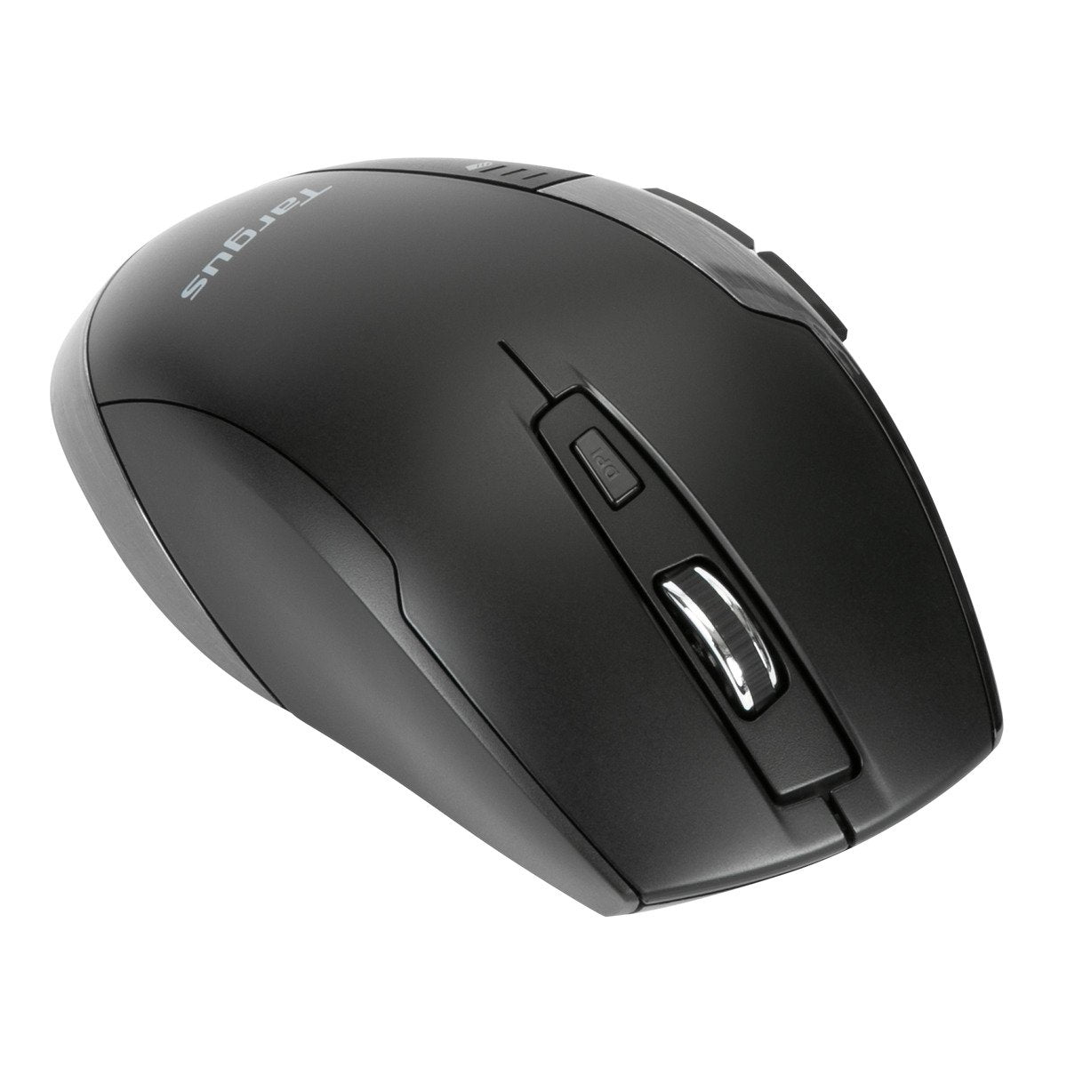 Targus Ergonomische BlueTrace Maus – Kabellos (2,4 GHz), 1600 DPI, Rechtshänder, Schwarz