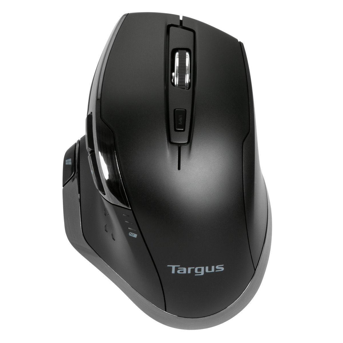 Targus Ergonomische BlueTrace Maus – Kabellos (2,4 GHz), 1600 DPI, Rechtshänder, Schwarz