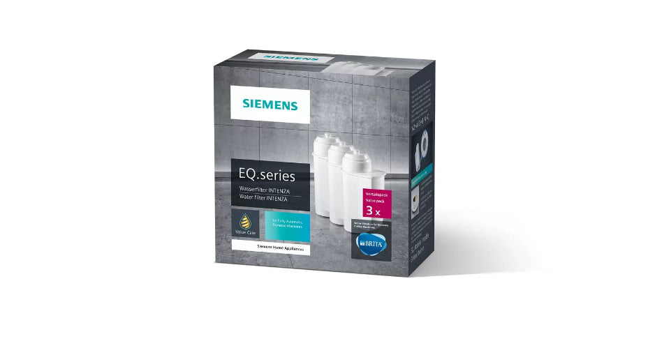 Siemens Wasserfilterkartusche TZ70033A – für EQ-Kaffeevollautomaten und Einbauvollautomaten, 3 Stk.