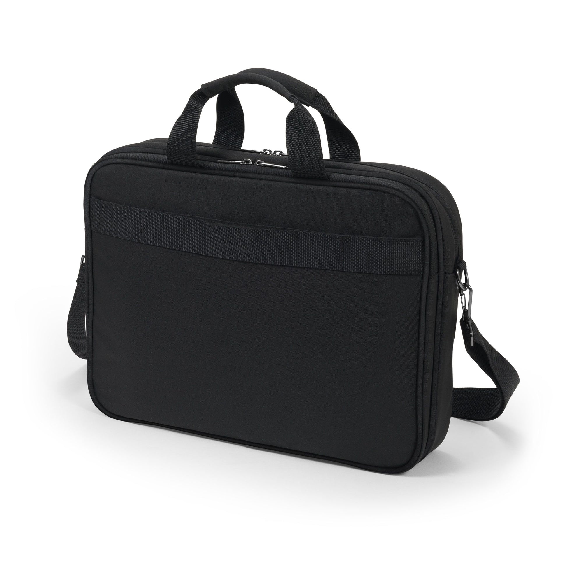 DICOTA Notebook-Tasche bis 17,3" – Abnehmbarer Schultergurt, aus recyceltem PET – Schwarz
