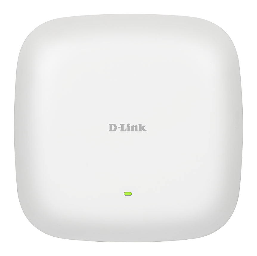 D-Link DAP-X2850 – Access Point – Wi‑Fi 6 (2,4/5 GHz), 3,6 Gbit/s, 2.5GbE, PoE, Wand/Decke
