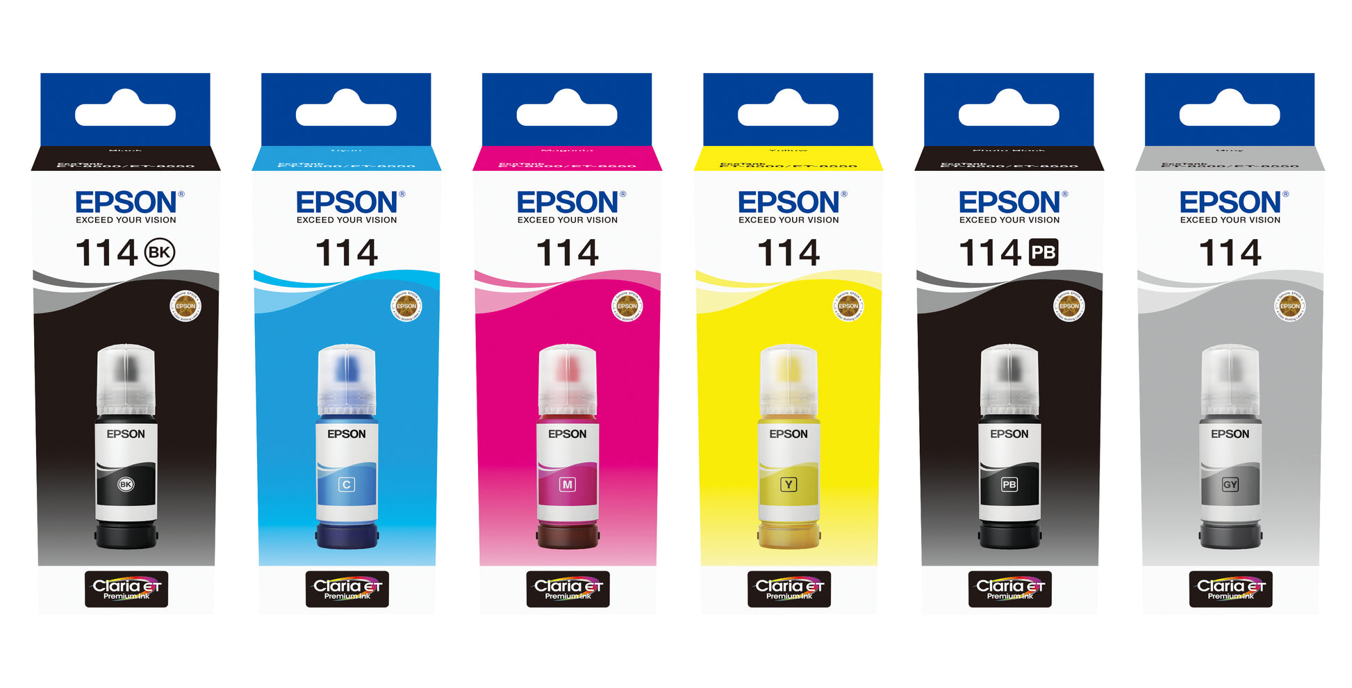 Epson 114 Schwarz Tintenpatrone (Original) – 6'700 Seiten – für ET-8500 – T07A140